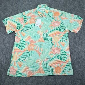 Kenny Flowers Shirt Mens XL Tropical The Hawaii Rayon Button Up Short Sleeve NEW